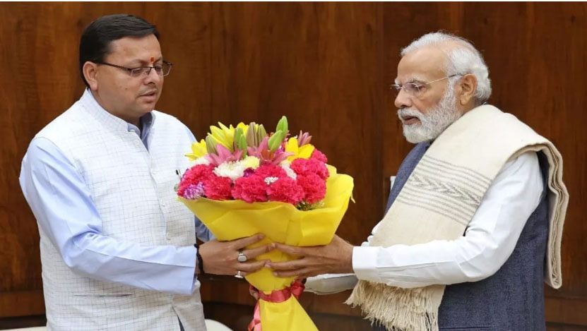 प्रधानमंत्री मोदी से मिले मुख्यमंत्री धामी, मानसखंड मंदिर माला मिशन के लिए मांगे 1000 करोड़ रूपये